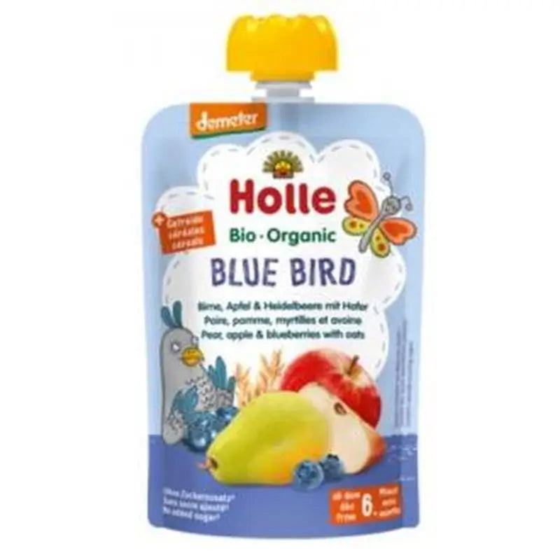 Holle Smoothie Blue Bird Pera-Arandanos 6Meses 100Gr Dem