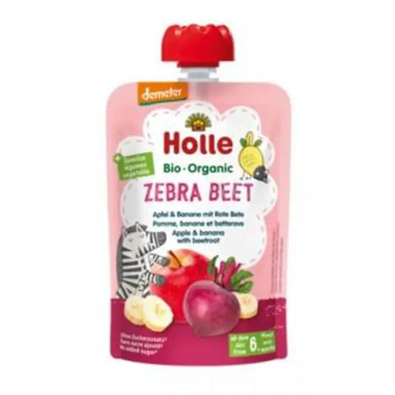 Holle Smoothie Zebra Beet Manzana-Remolacha 6Meses 100Gr