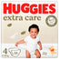 Huggies Extra Care Nappy Size 4 (8-14Kg) , 33 pcs.