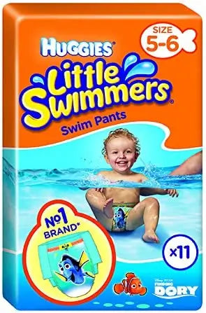 Huggies Little Swimmers Nappy Size 5-6 (12-18 Kg), 11 pieces