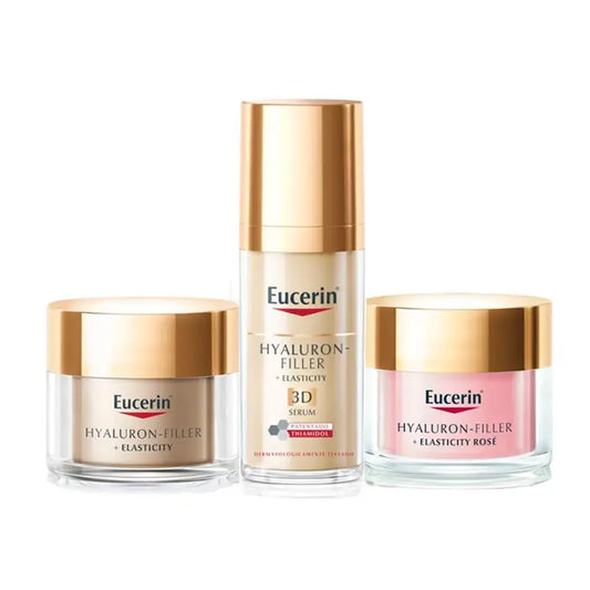 Eucerin Hyaluron-Filler Pack + Elasticity Serum, Night & Day Cream Rosé Fp30