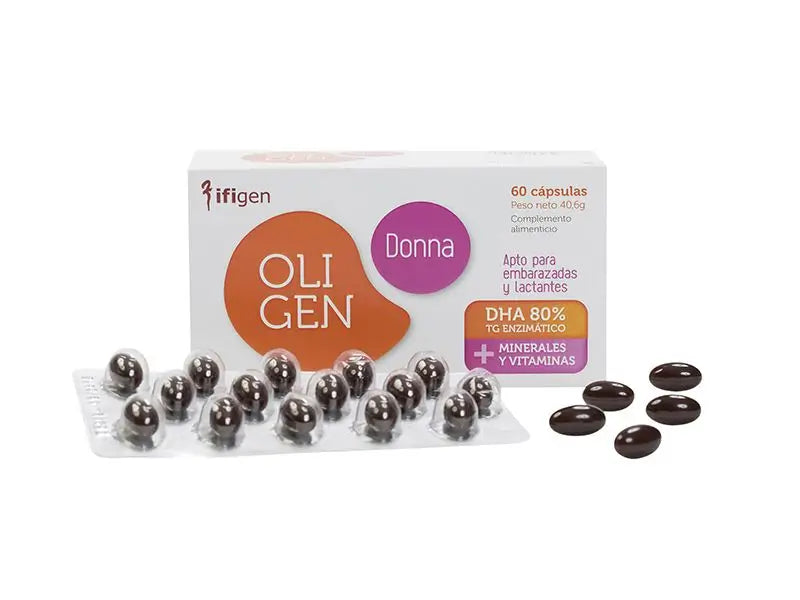 Ifigen Oligen Donna Dha 80% Tg Enzimatico, 60 Cápsulas      