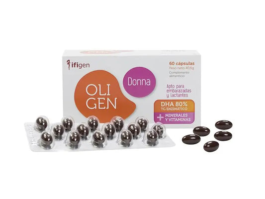 Ifigen Oligen Donna Dha 80% Tg Enzimatico, 60 Cápsulas      