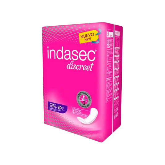 Indasec Descreet Extra Bolsa 20 Compresas