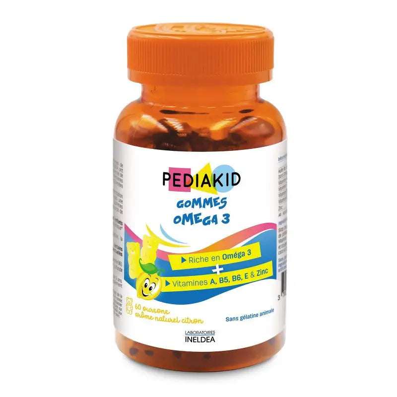 Ineldea Pediakid Ositos Omega 3 Sabor Limon , 60 gominolas