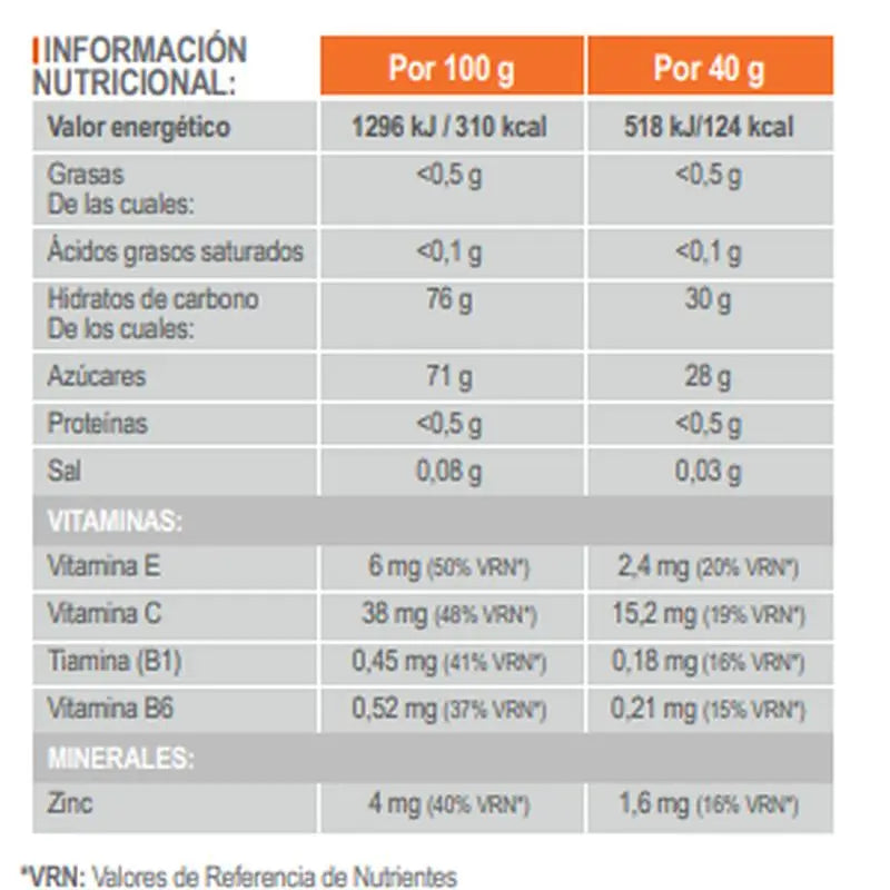 INFISPORT Nd3 solid citrus flavoured bar with caffeine 21 pieces x 40 grams