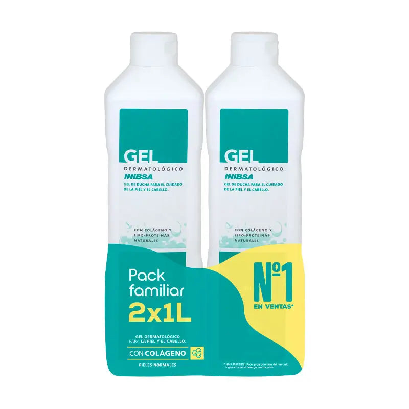 Inibsa Pack Gel Dermatologico, 2x1L