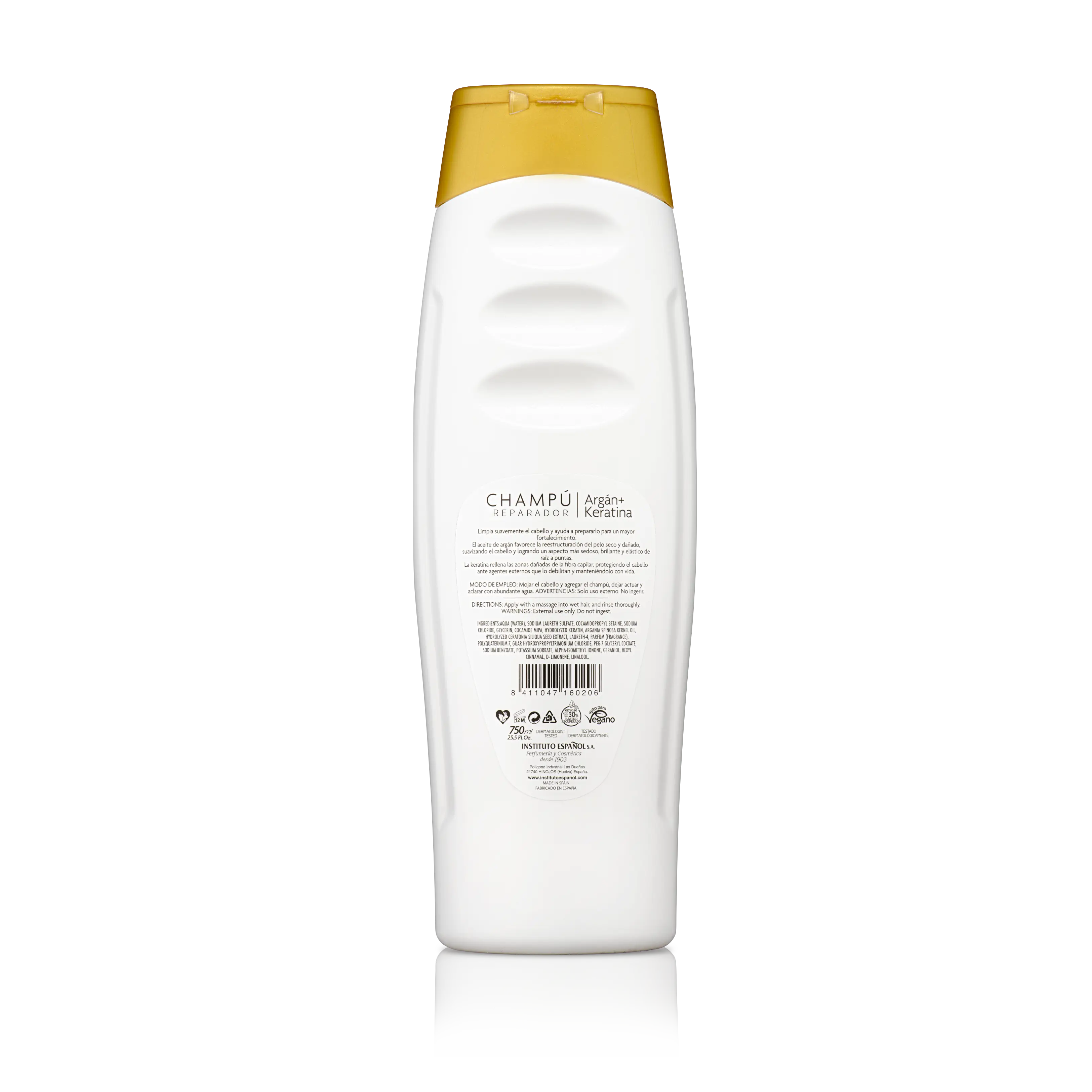 Instituto Español Argan + Keratin Shampoo - 750 Ml