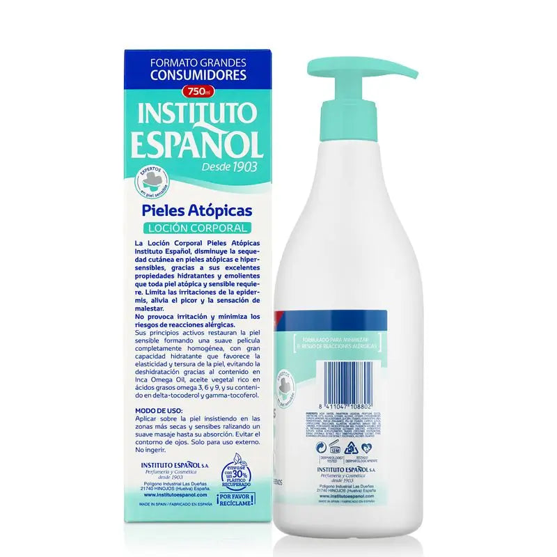 Instituto Español Atopic Skin Lotion Dispenser , 750 ml