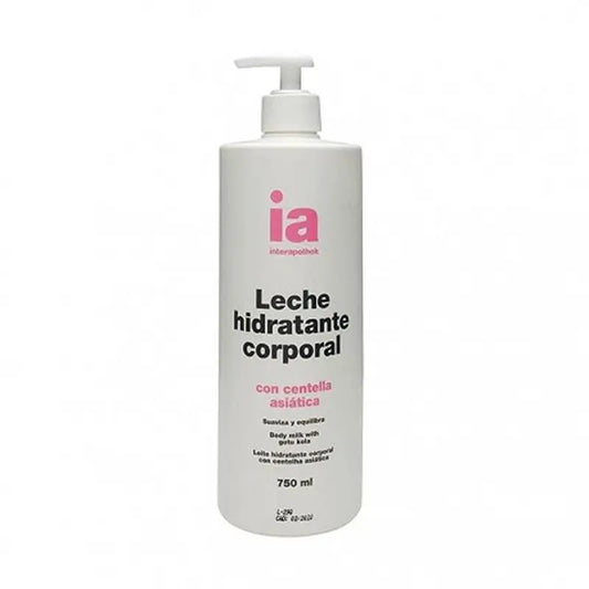 Interapothek  Leche Hidratante Corporal Centella Asiática Con Dosificador, 750 ml