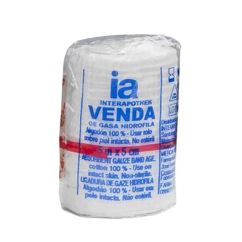 Interapothek Venda Gasa Hidrofila, 5X5cm