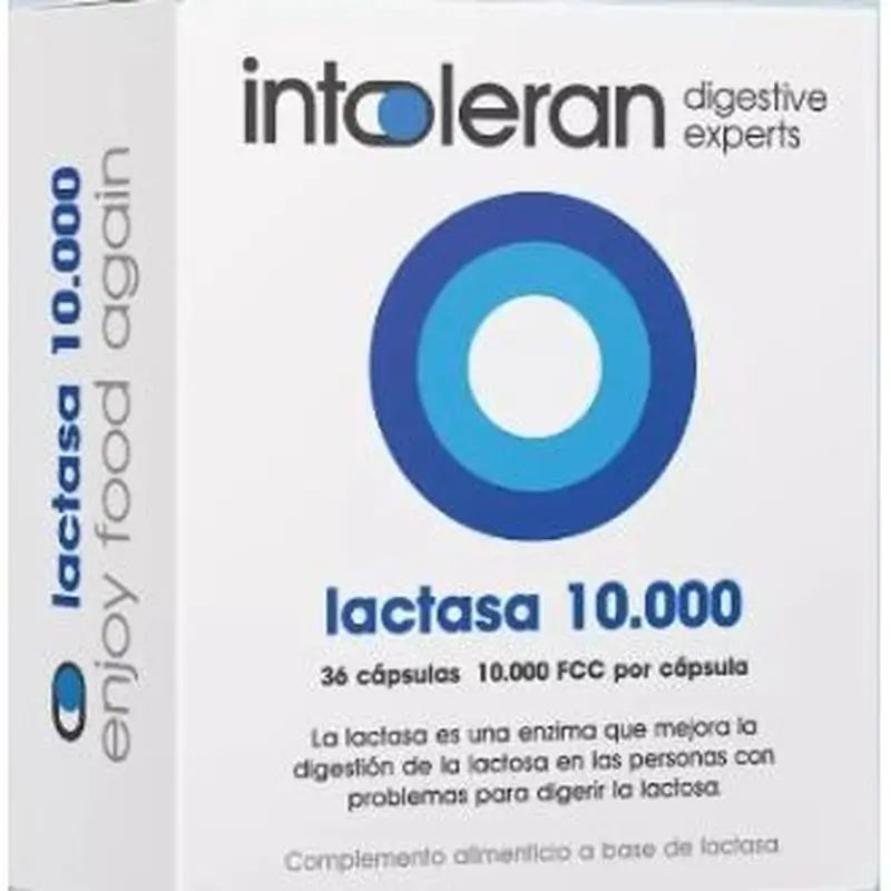 Intoleran Intoleran Lactasa 10.000 36 Cápsulas 