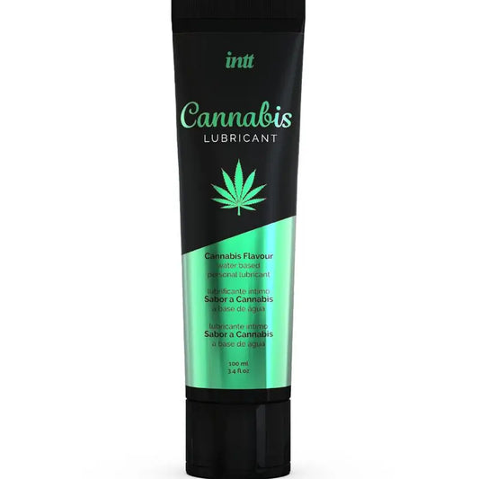 Intt Lubricante Intimo Base Agua Con Sabor A Cannabis