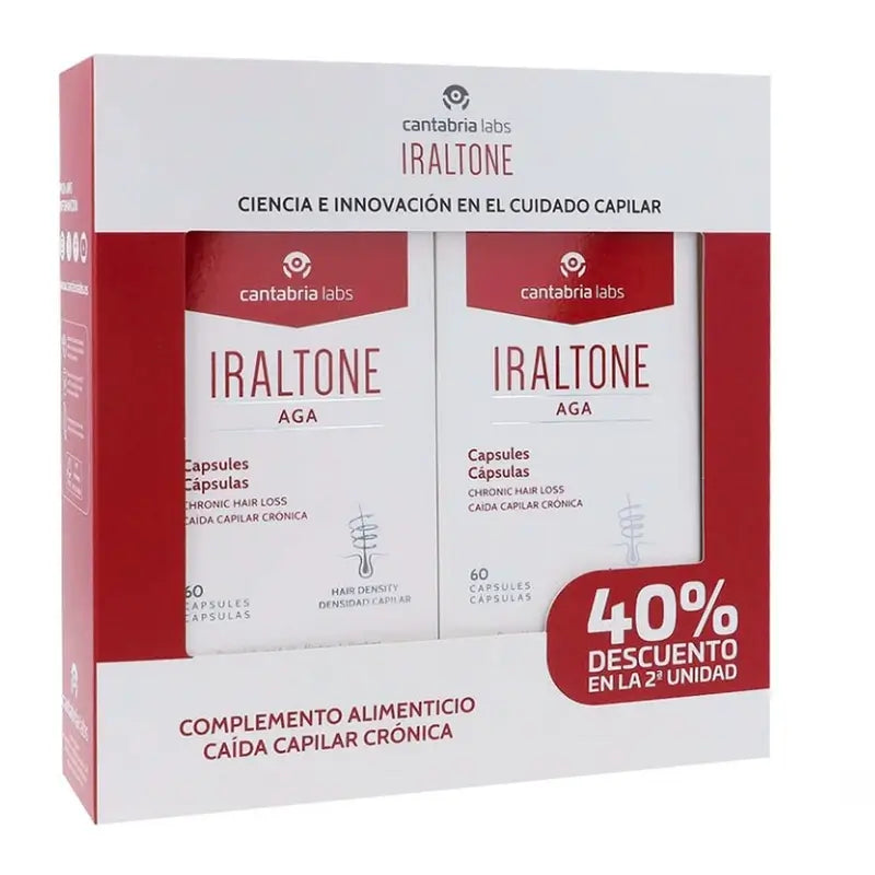 Iraltone Duplo Aga Hair Loss Treatment, 120 capsules