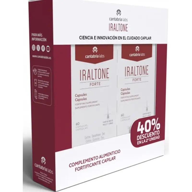 Iraltone Duplo Forte Hair Loss Treatment, 120 capsules