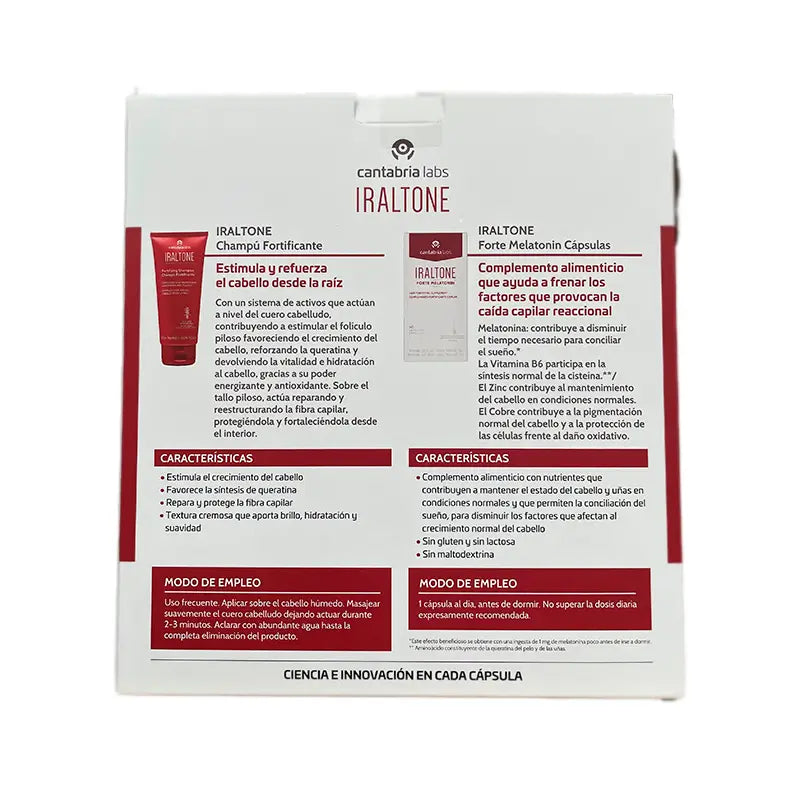 IRALTONE Pack Forte 60 capsules + Shampoo 75 ml