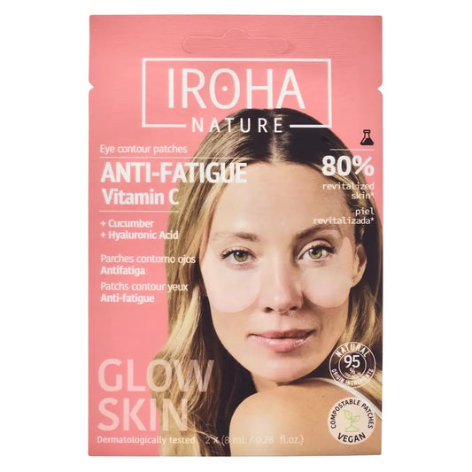 Iroha Nature Anti-Fatigue Eye Patches - Vitamin C , 16 (2x8) ml