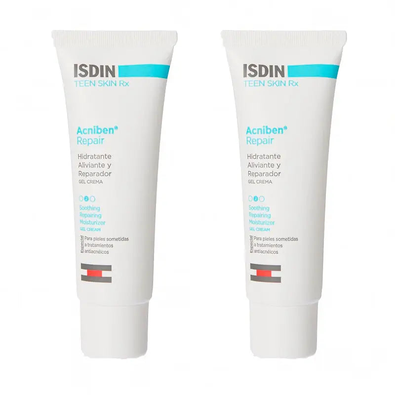 Isdin Duplo Acniben Repair Teen Skin, 2 x 40 Ml