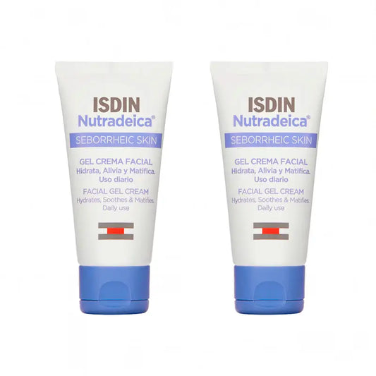 Isdin Duplo Nutradeica Facial Cream Gel 2 x 50 Ml