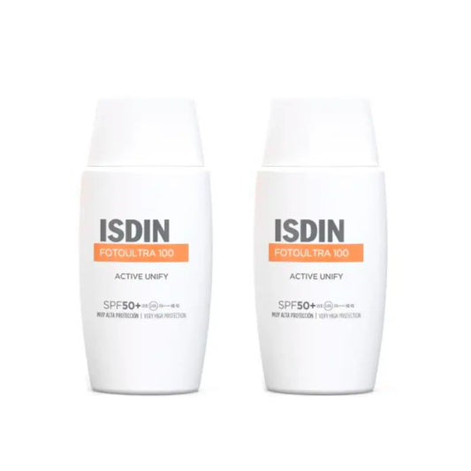 Isdin Fotoprotector Duplo Fotoultra Active Unify Spf 50+, 2 x 50 Ml