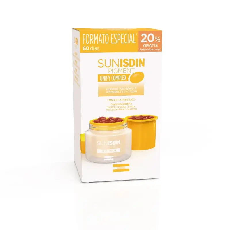 Isdin Fotoprotector Sunisdin Pigment Duplo, 60 Capsules