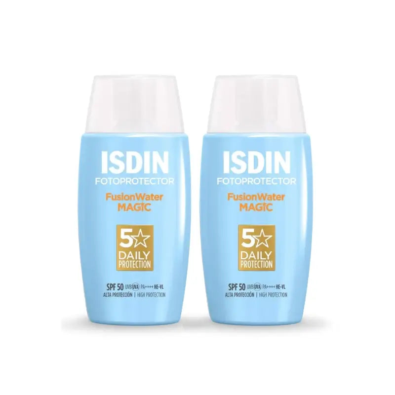 Isdin Fusion Water Magic Spf 50+ Sunscreen 2 x 50 Ml