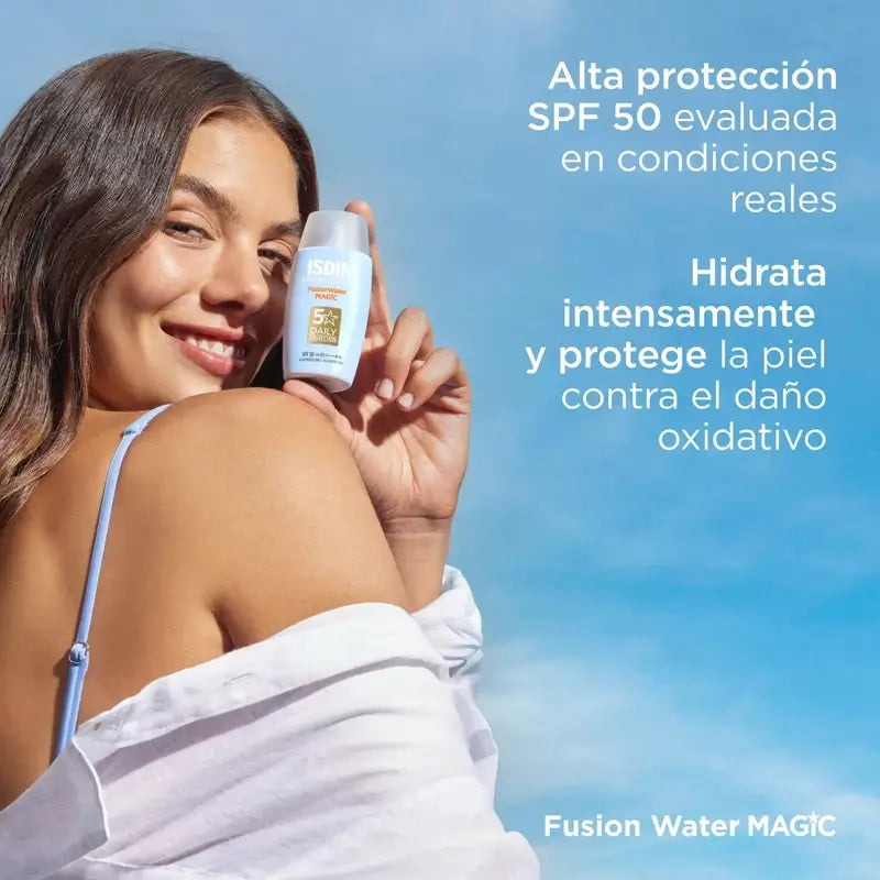 Isdin Fusion Water Magic Spf 50+ Sunscreen 2 x 50 Ml