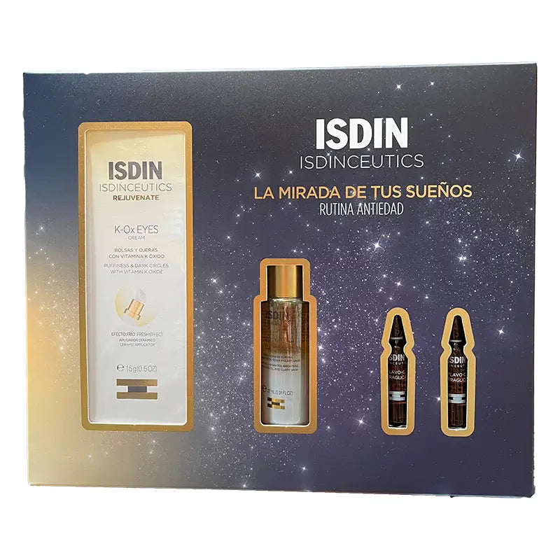 Isdinceutics Pack K-Ox Eyes 15Ml+ Essential Cleansing 27Ml +2 Ultraglican Ampoules