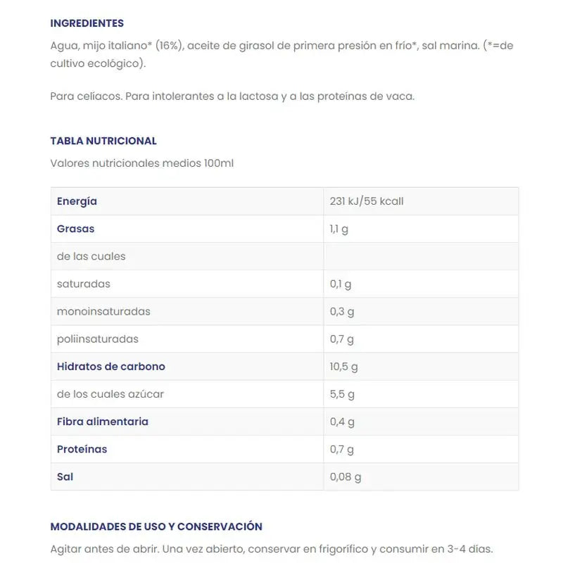 Isola Bio Organic Millet Drink , 1 l