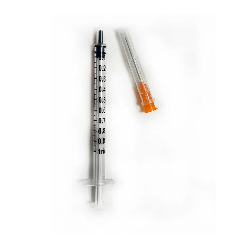 Syringe With Needle 1 Ml, 100 units (25gx25mm)