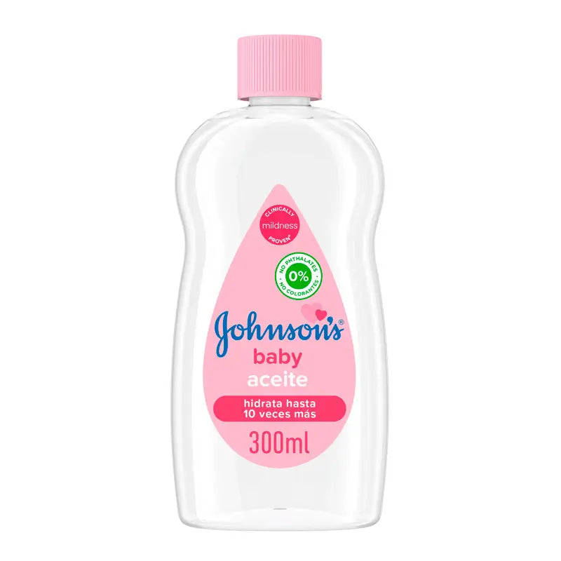 Johnson'S Baby Aceite Regular, Deja la Piel Suave y Sana, Ideal Para Pieles Delicadas, 300 ml