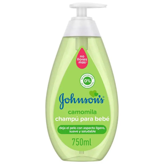 Johnson's Baby Chamomile Shampoo, Daily Use, Cleanses and Soothes, Sulfate-Free, For the Whole Family, 750ml