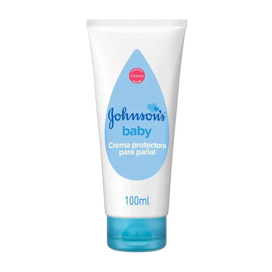 Johnson'S Baby Crema Protectora de Pañal, Piel Delicada de Bebés, 100 ml