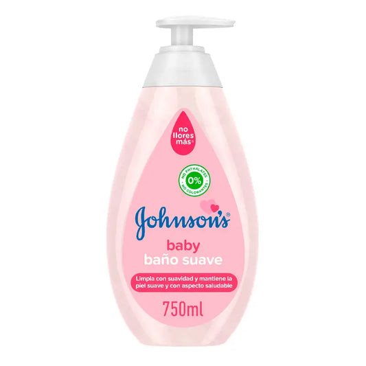 Johnson'S Baby Baño Suave, Gel de Baño Suave y Delicado, Pieles Sensibles, 750 ml