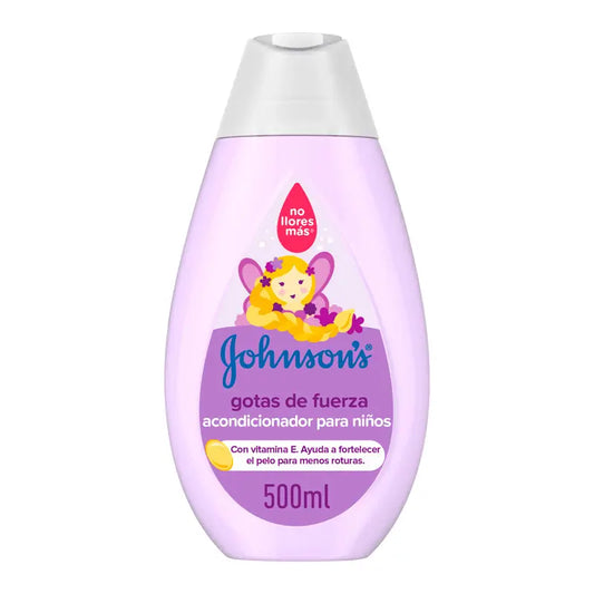 Johnson'S Baby Gotas de Fuerza Acondicionador Para Niños, Especialmente Diseñado Para Fortalecer el Cabello, 500 ml