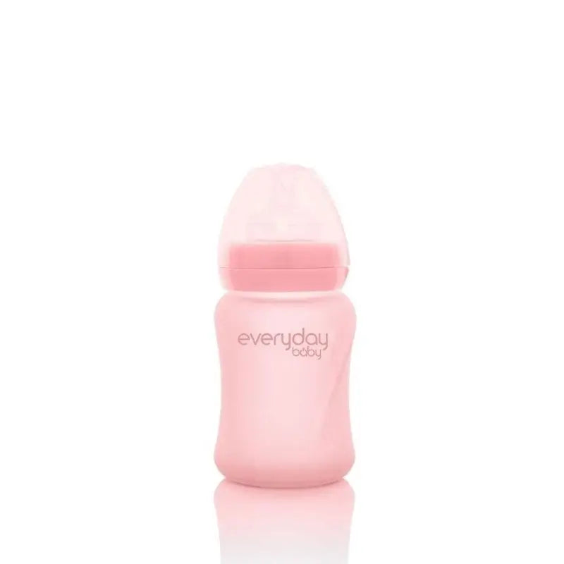 Joykids Everyday Baby Glass Bottle 150ml Light Pink