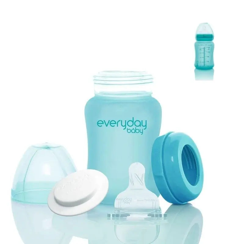 Joykids Glass Bottle 150Ml Turquoise Thermos Everyday Baby