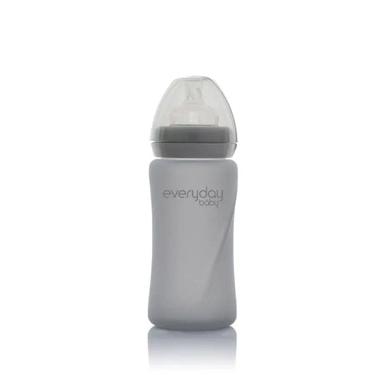 Joykids Glass Baby Bottle 240Ml Everyday Baby Grey