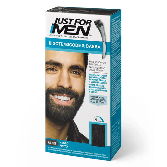 Just For Men Bigote y Barba Negro