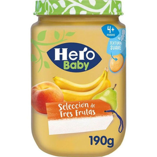 Hero Baby Hero Baby Three Fruits Selection Jar, 190g