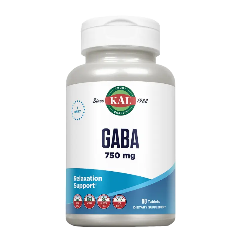 Solaray Gaba 750 Mg. 90 Comp. Kal