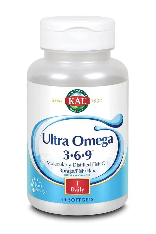 Kal Ultra Omega 3 6 9, 50 Perlas      