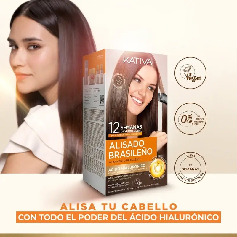 Kativa Hyaluronic Brazilian Smoothing Kit, 1 pc.