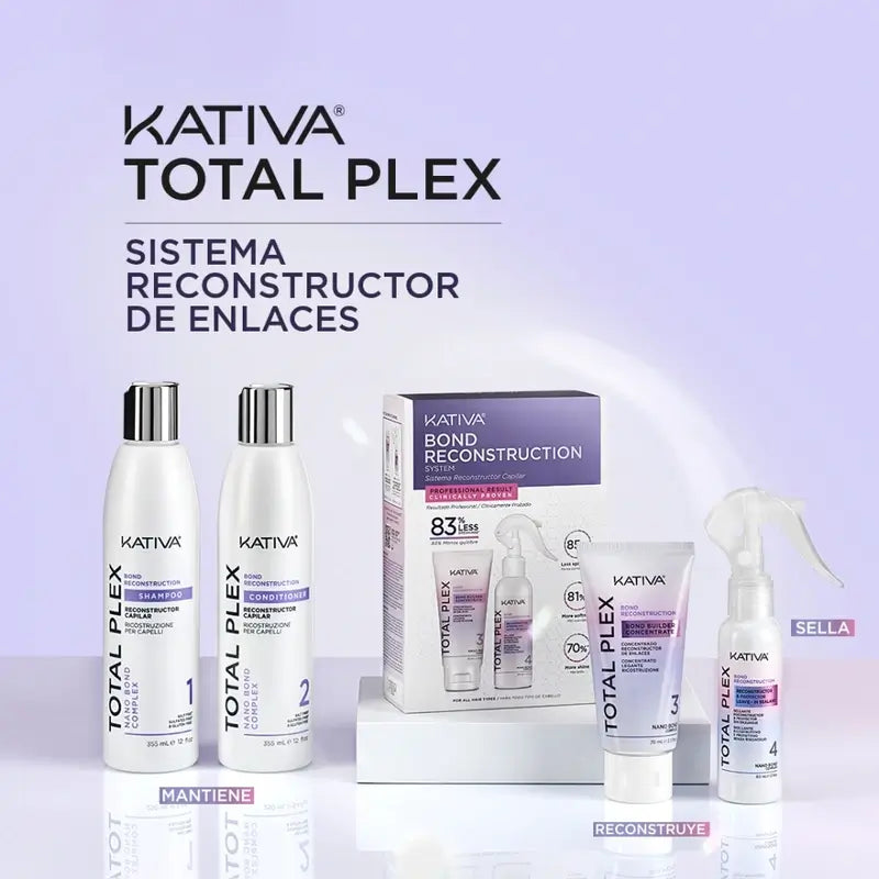 Kativa Total Plex Conditioner, 355 ml