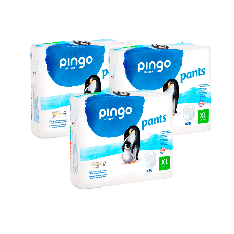 Pingo Pack 3X Ecological Nappy Size 6, 26 Pcs.