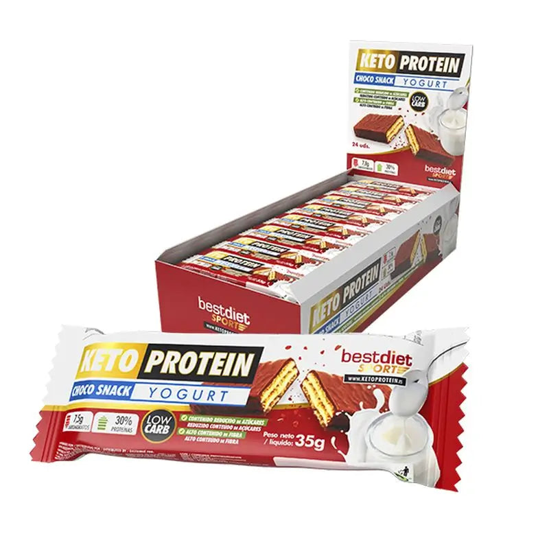 Keto Protein Bar Choco Snack Yoghurt