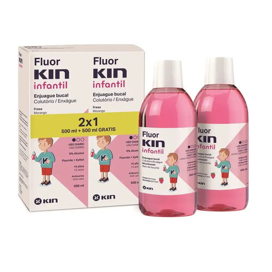 KIN FluorKIN Children's Rinse 500 ml 2X1