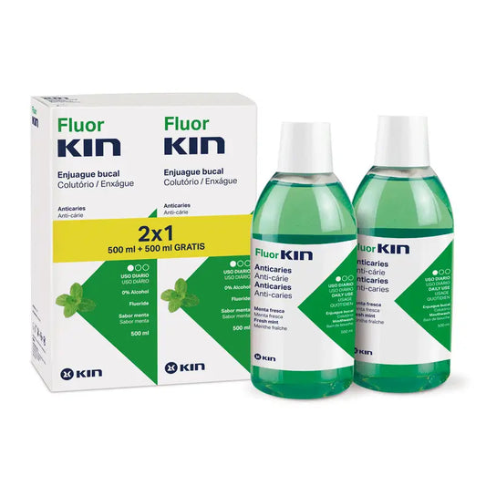 Kin Fluorkin Ac Enjuague 500 ml 2X1