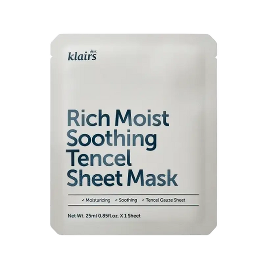 Klairs Rich Moist Soothing Soothing Tencel Sheet Mask, 25 ml