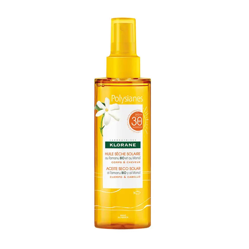 Klorane Polysianes Aceite Seco Solar SPF 30 Bio 200 ml